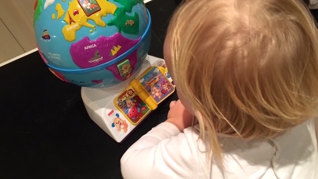 fisher price greetings globe